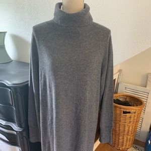 Cashmere turtleneck dress